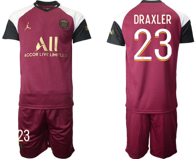 Men 2020-2021 club Paris St German away #23 red Soccer Jerseys